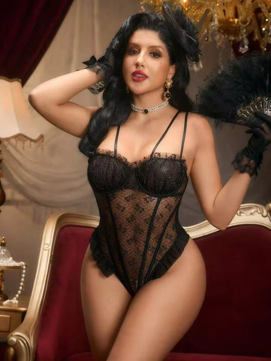 Pomp Underwire Teddy Bodysuit